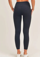 Load image into Gallery viewer, No Front Seam Lycra-Blend Swoop Leggings
