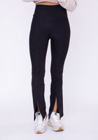 Load image into Gallery viewer, Foil Printed Front Slit High-Waist Leggings
