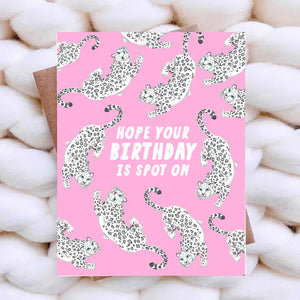 Birthday Spot On - Cute Leopard Birthday Card