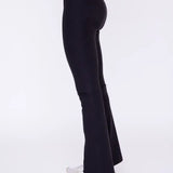 Foil Printed Front Slit High-Waist Leggings