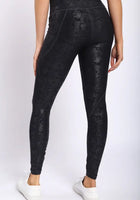 Load image into Gallery viewer, Metallic Foil Highwaisted Leggings With Side Pockets
