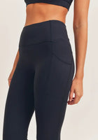 Load image into Gallery viewer, No Front Seam Lycra-Blend Swoop Leggings
