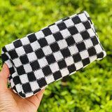 Check Yourself Cosmetic Bag - Black
