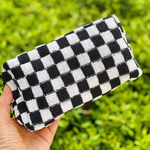 Check Yourself Cosmetic Bag - Black