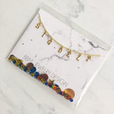 Sigma Delta Tau Name Drop Necklace
