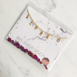 Alpha Omicron Pi Name Drop Necklace