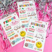 Rainbow Sorority Sticker Sheet