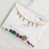 Delta Zeta Name Drop Necklace