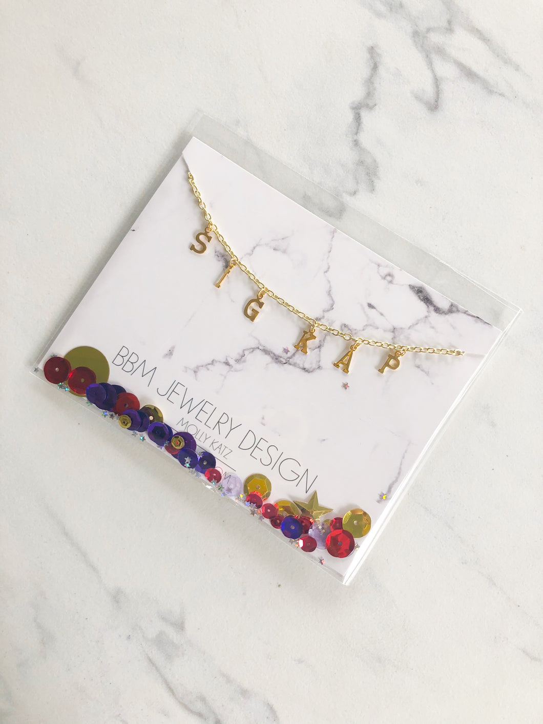 Sigma Kappa Name Drop Necklace