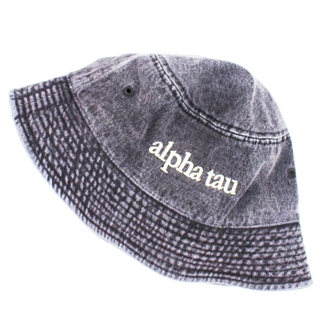 Alpha Sigma Tau Denim Bucket Hat