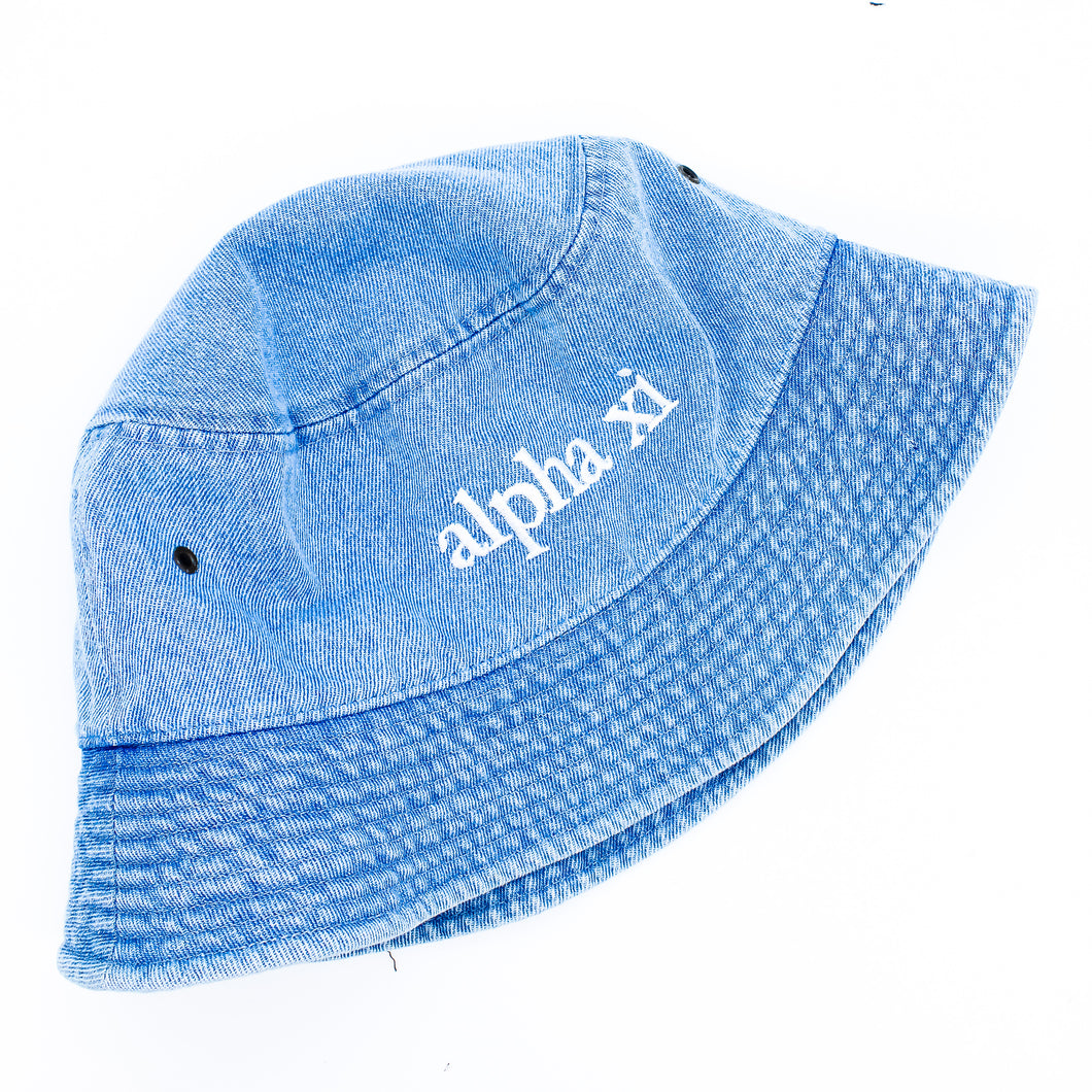 Alpha Xi Delta Denim Bucket Hat