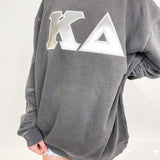 Amazon Embroidered Letter Sorority Sweatshirt