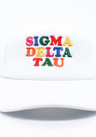 Load image into Gallery viewer, Sigma Delta Tau Fun Times Trucker Hat
