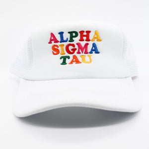 Alpha Sigma Tau Fun Times Trucker Hat