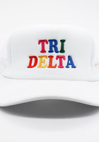 Load image into Gallery viewer, Delta Delta Delta Fun Times Trucker Hat

