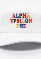 Load image into Gallery viewer, Alpha Epsilon Phi Fun Times Trucker Hat

