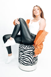 Guest List Faux Leather Legging