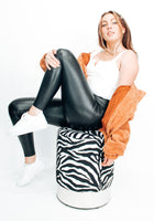 Load image into Gallery viewer, Guest List Faux Leather Legging
