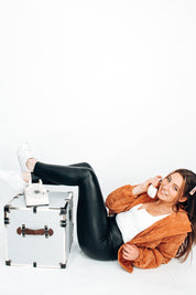 Guest List Faux Leather Legging