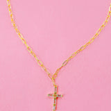 Crystal Cross Necklace