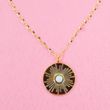Opal Coin Necklace