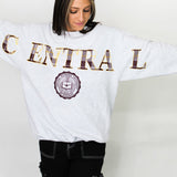Central Old School Spellout Sweatshirt
