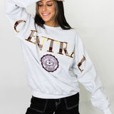 Central Old School Spellout Sweatshirt