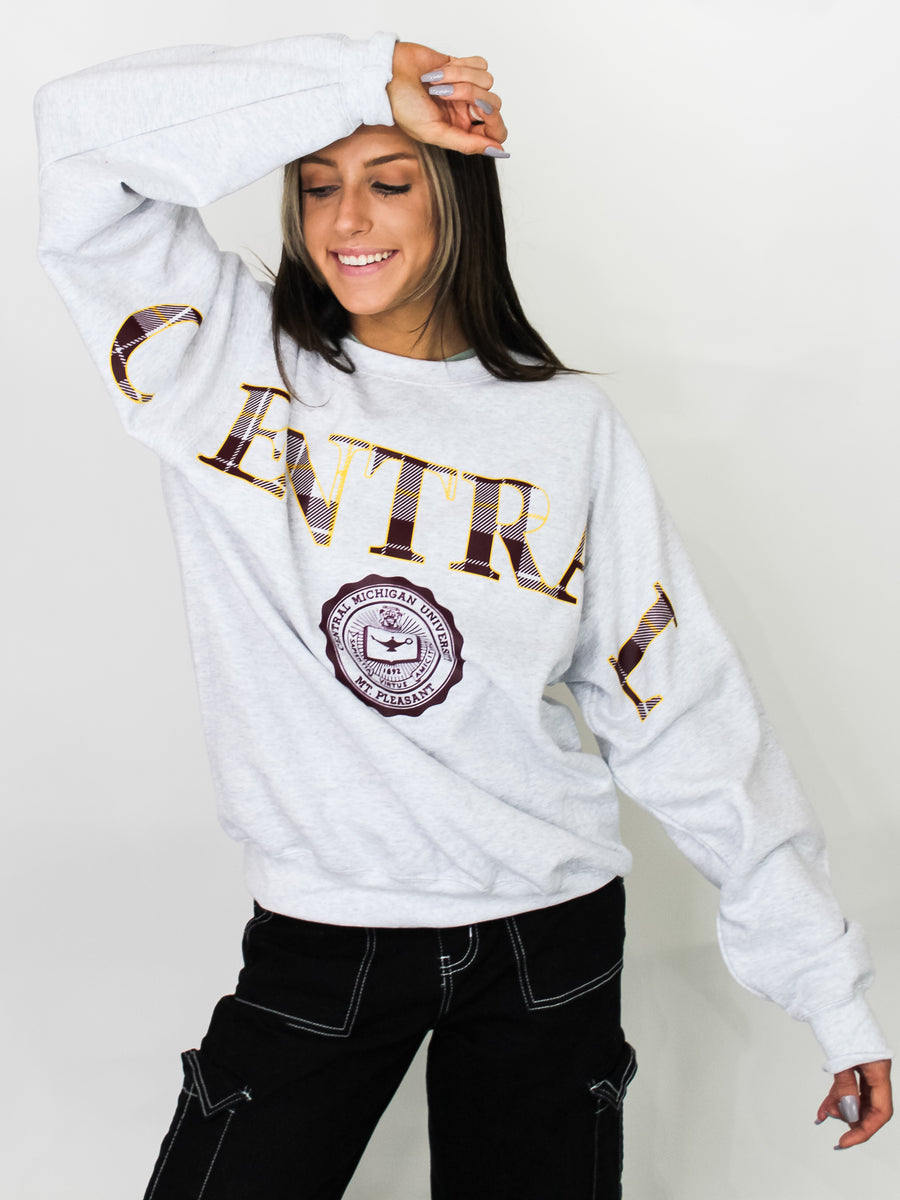 Central Old School Spellout Sweatshirt