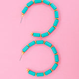 Cara Earrings - Teal