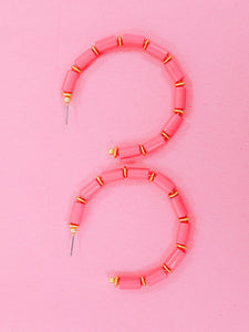 Cara Earrings - Pink