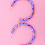 Cara Earrings - Violet