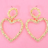 Gold Heart Dangles