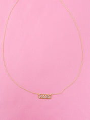 XOXO Badge Necklace