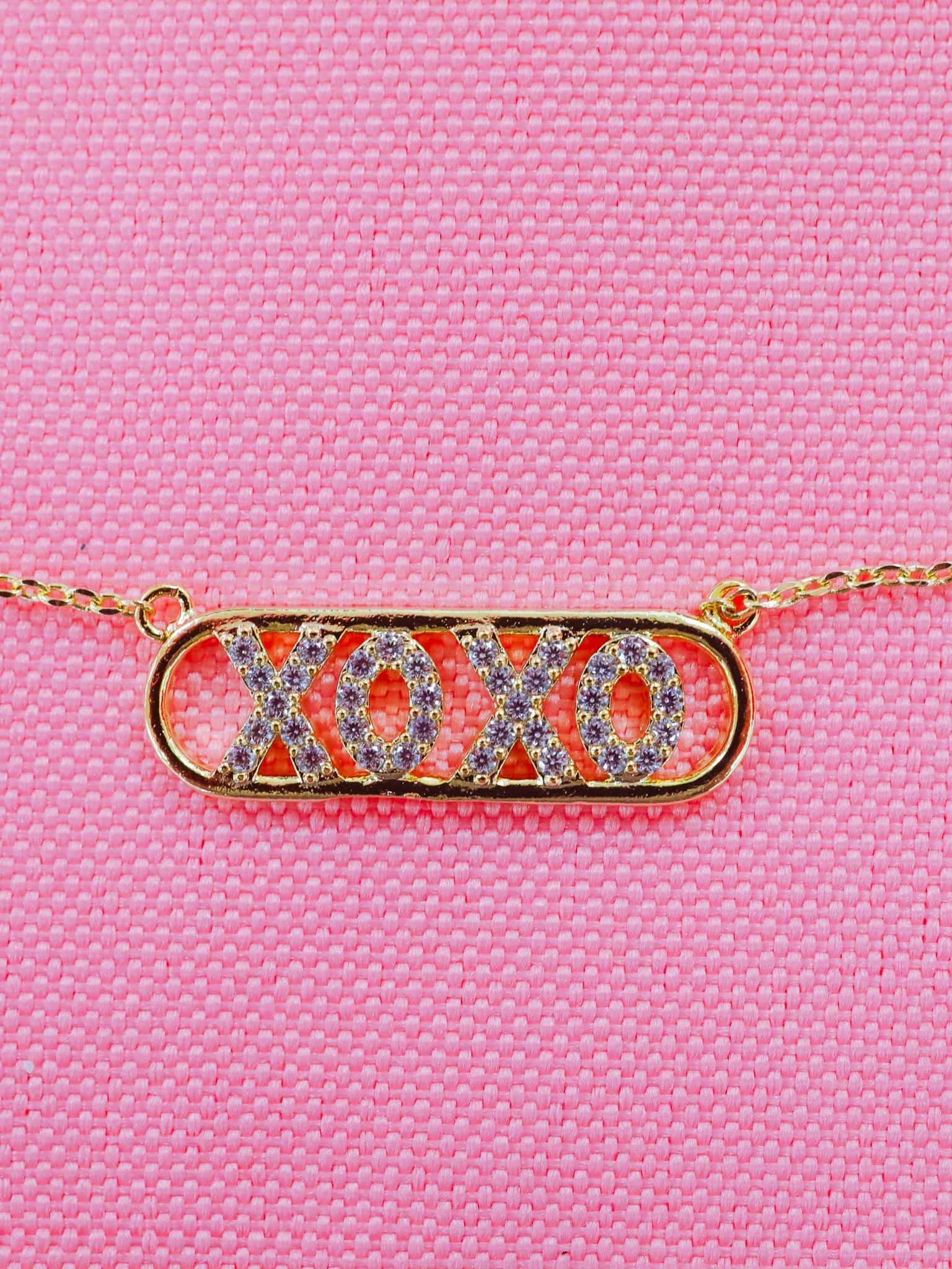 XOXO Badge Necklace