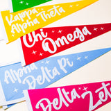 Sorority Stardust Pennant Flag