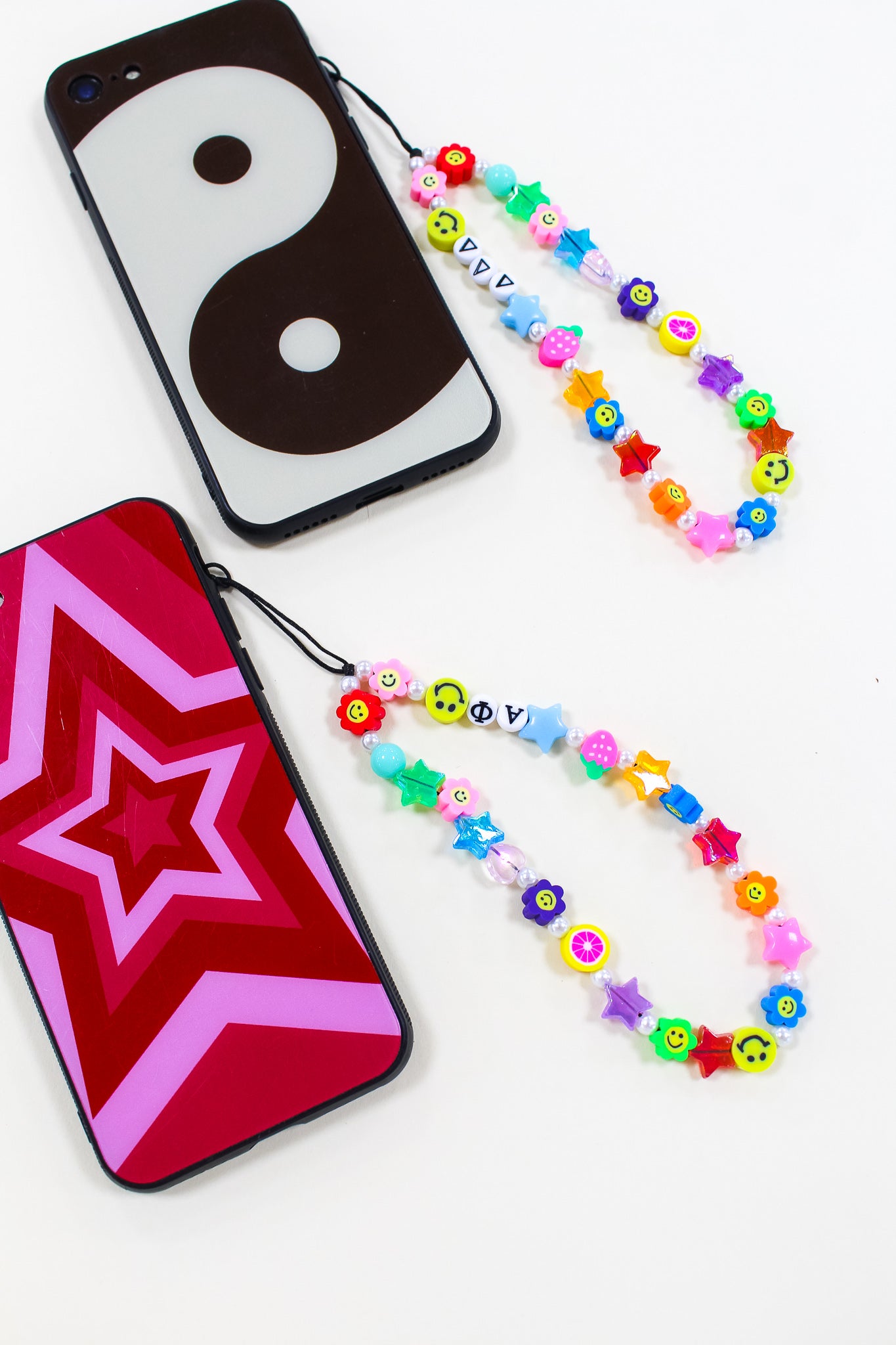 Beaded Sorority Phone Charm