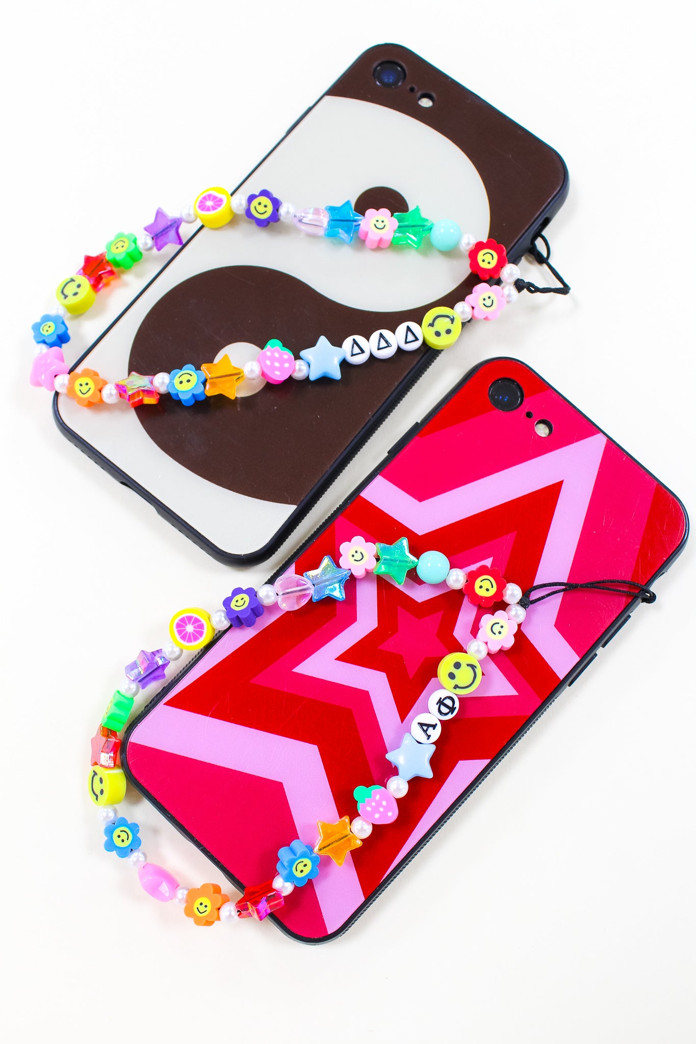 Beaded Sorority Phone Charm