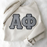 Study Hall Embroidered Sorority Crewneck