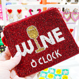 Wine O'Clock Coin Purse
