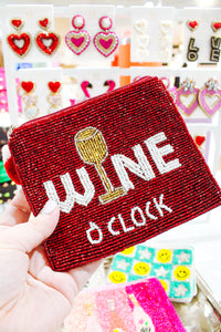 Wine O'Clock Coin Purse