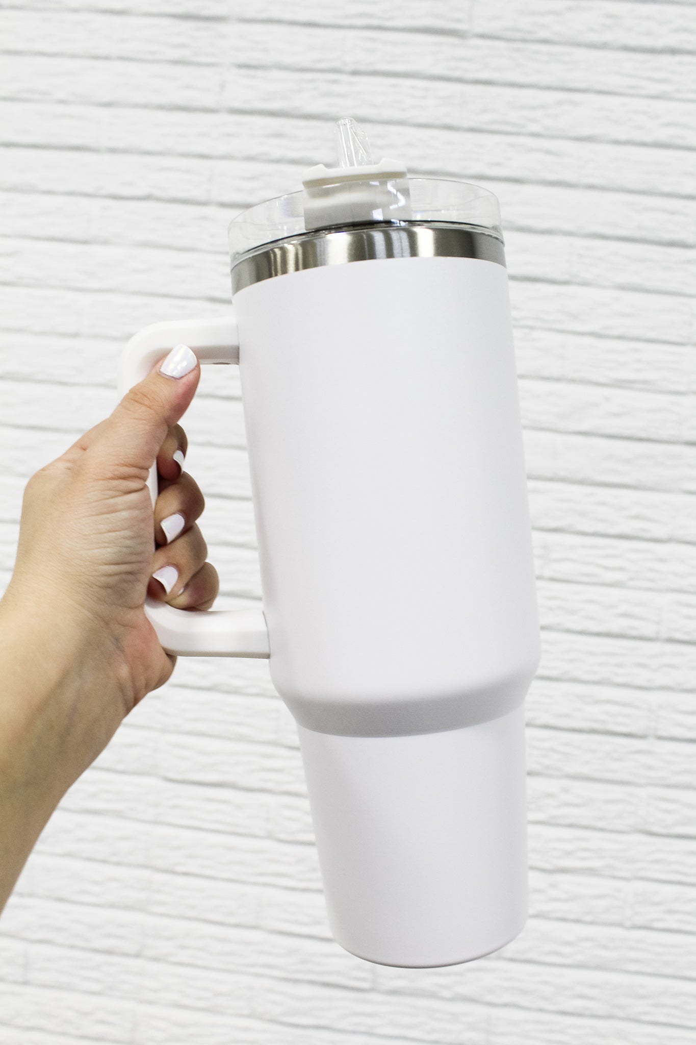 Stassi Quencher Tumbler - White