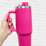 Stassi Quencher Tumbler - Hot Pink