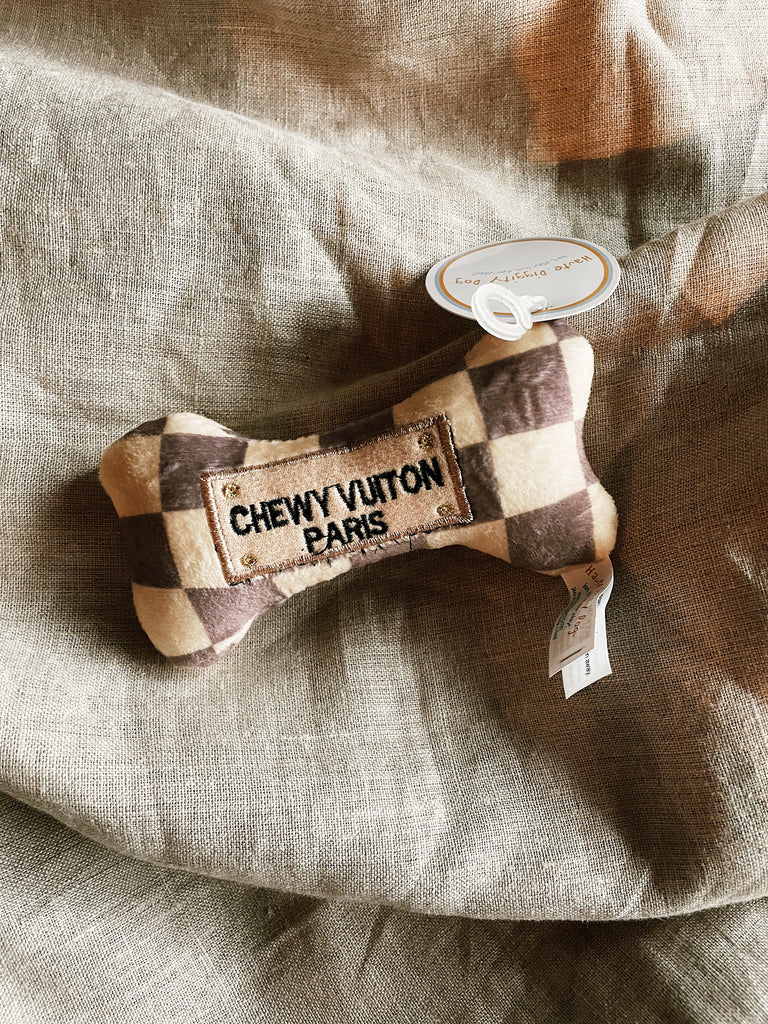Checker Chewy Vuiton Bones
