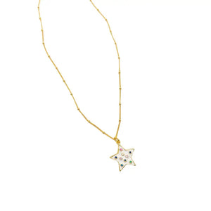 Confetti Star Necklace