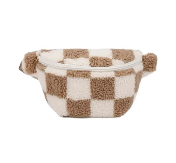 Checker Sherpa Bum Bag