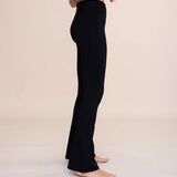Ribbed Flare High-Waist Leggings