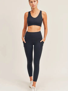 No Front Seam Lycra-Blend Swoop Leggings