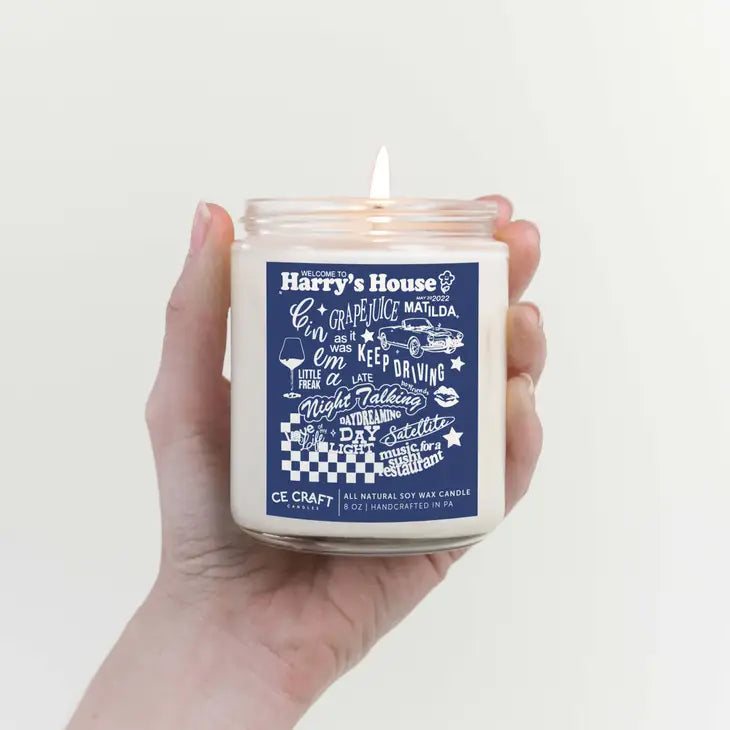 Harry's House Tracklist Soy Wax Candle - Harry Styles Candle