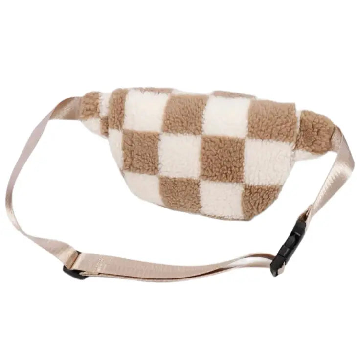 Checker Sherpa Bum Bag