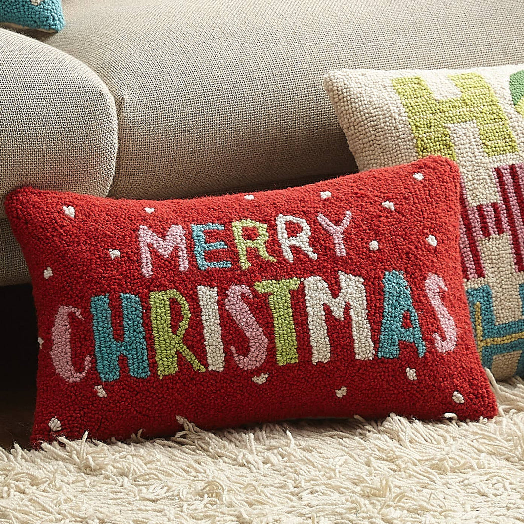 Merry Christmas Hook Pillow